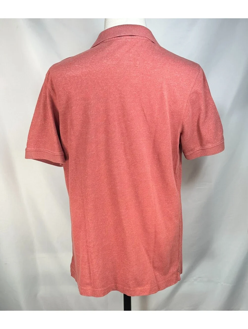 Banana Republic 1/4 Button 100% Cotton Polo Shirt Gray Men L